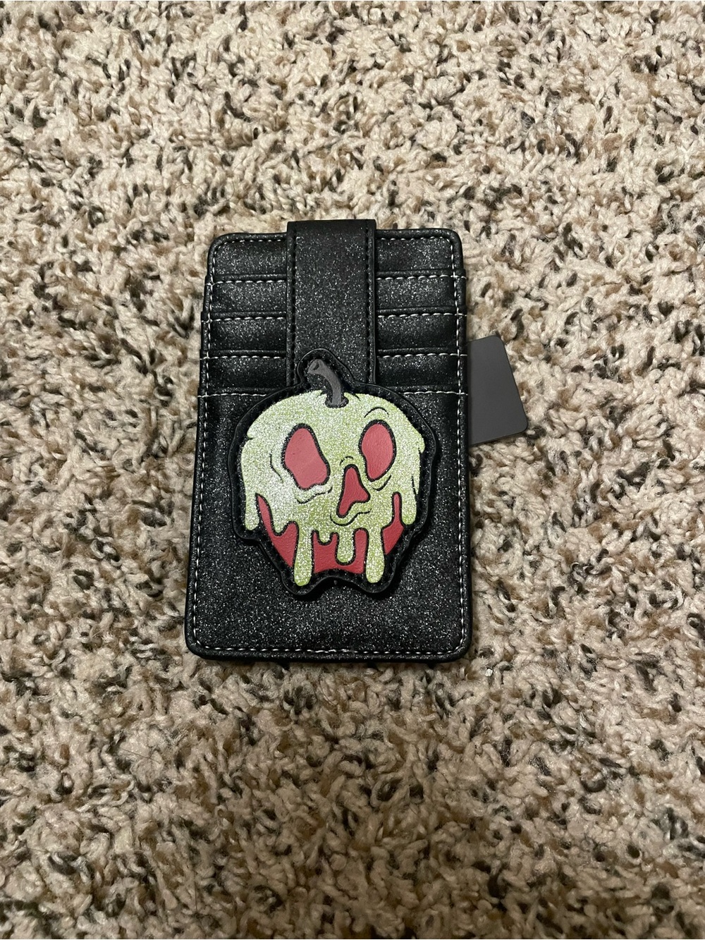 Disney Snow White Glitter Poisoned Apple ID Cardholder HTF